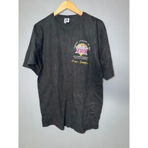 Vintage Super Bowl XXIX T Shirt 49ers Chargers 1995 NFL Joe Robbie Stadium Black